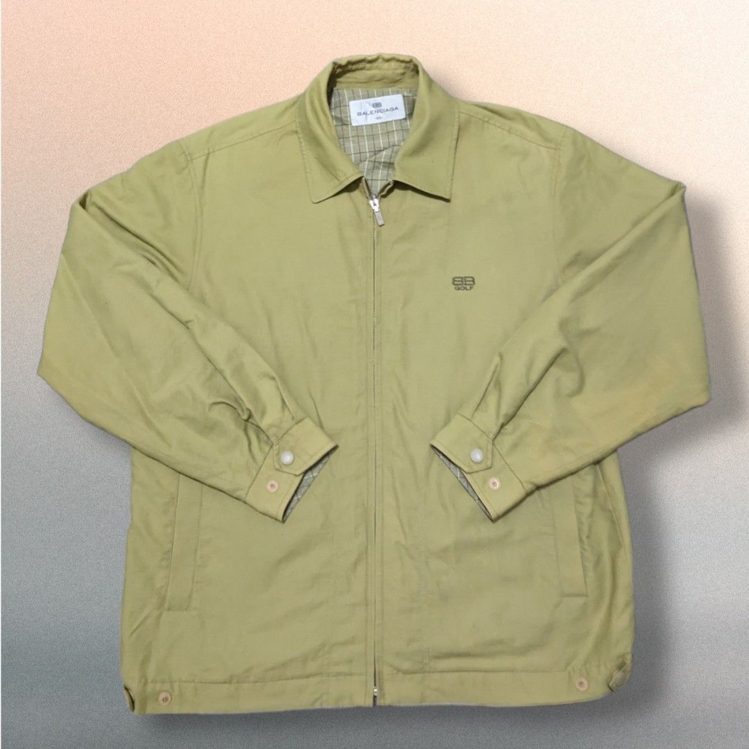 Balenciaga jacket mens gold on sale