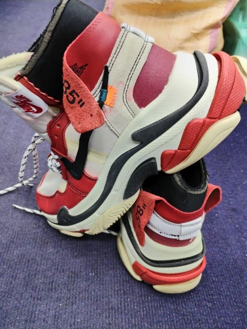 Jordan 1 off white x balenciaga triple s sales