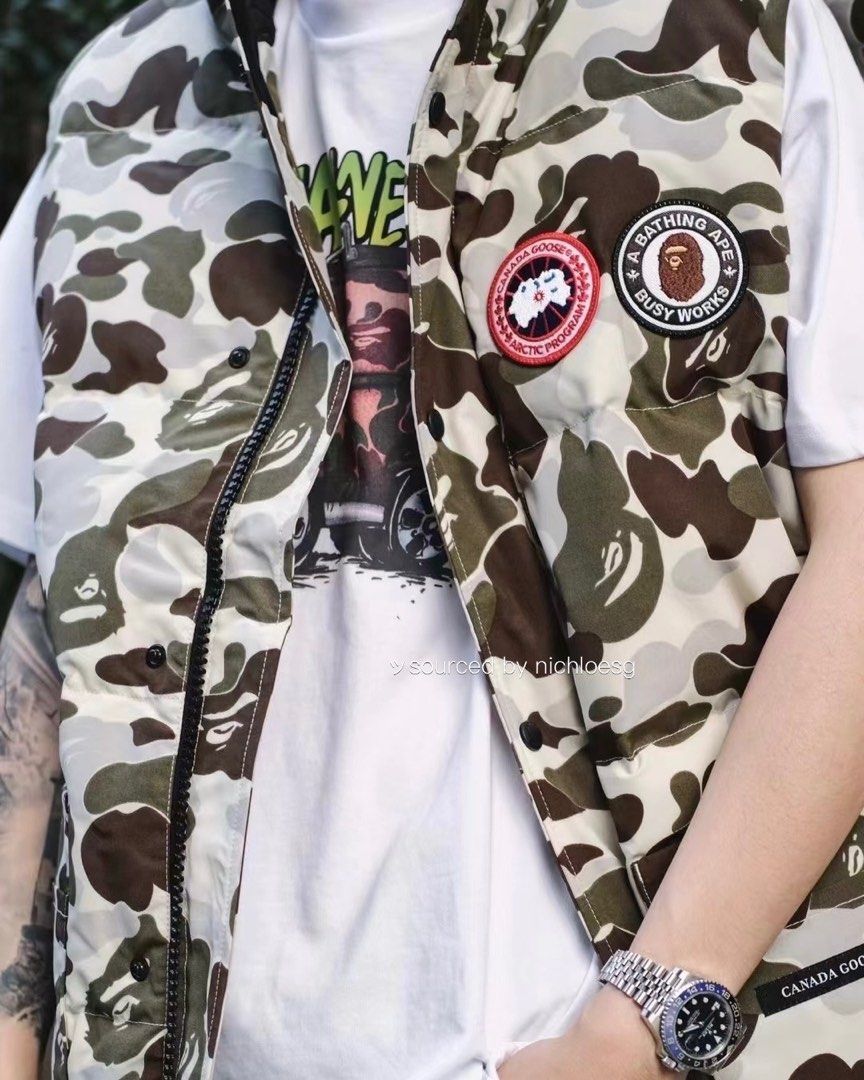 Canada goose freestyle vest camo sales