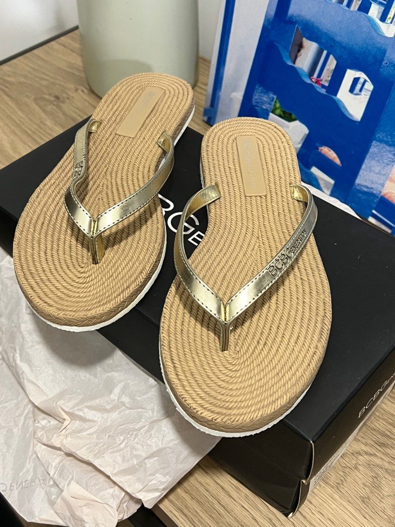 BCBG Espadrille Thong Sandals Slippers Women s Fashion