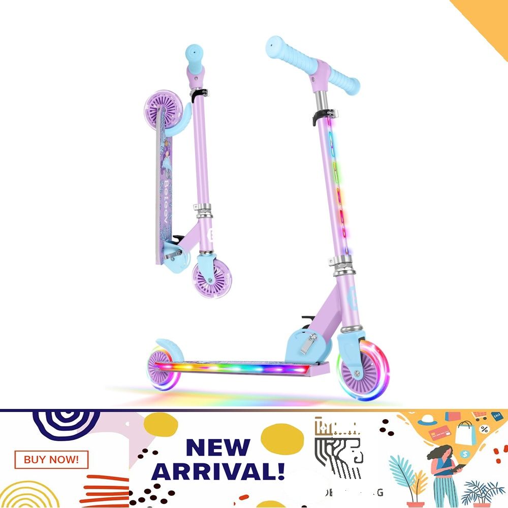 2 wheel scooter with light up wheels hotsell
