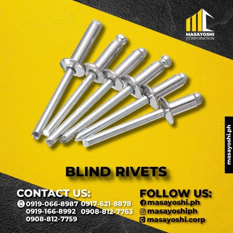 Blind Rivets | Rivets | Flat Domed Head Blind Pop Rivet | Blind ...