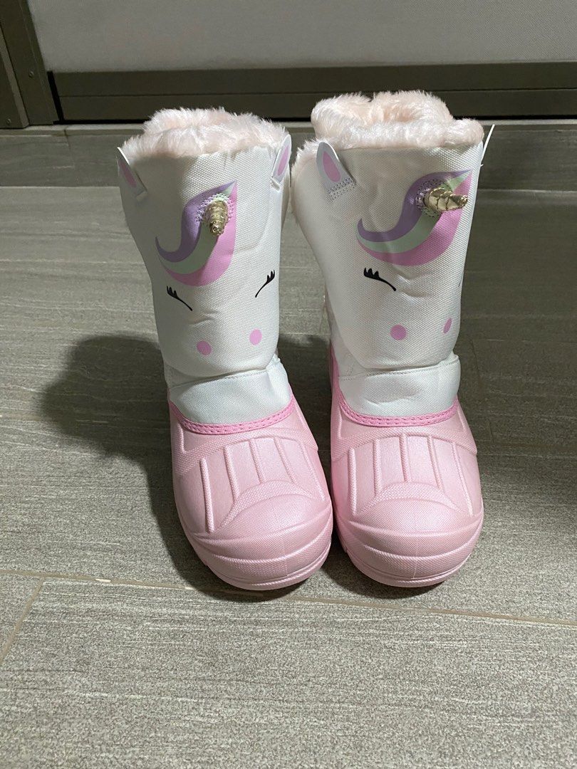 Girls unicorn online snow boots
