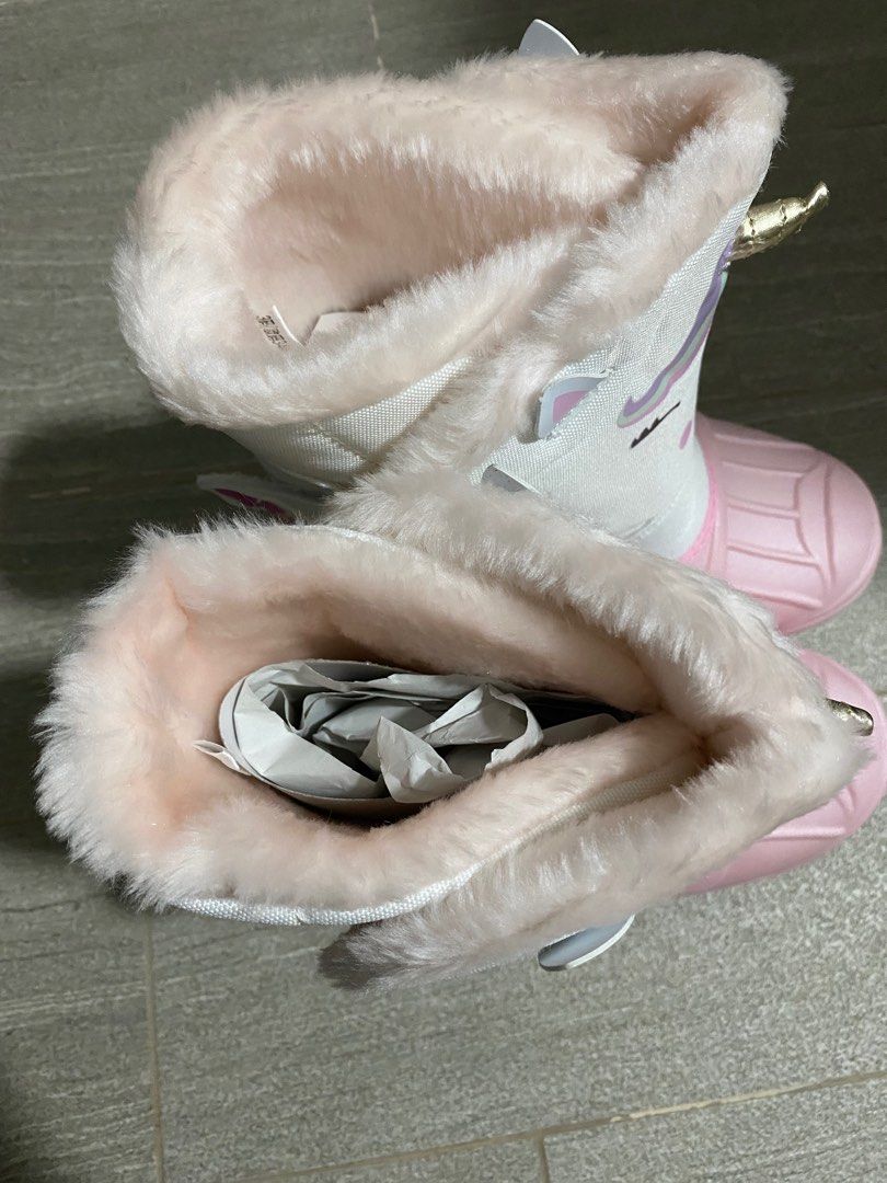Girls unicorn online snow boots