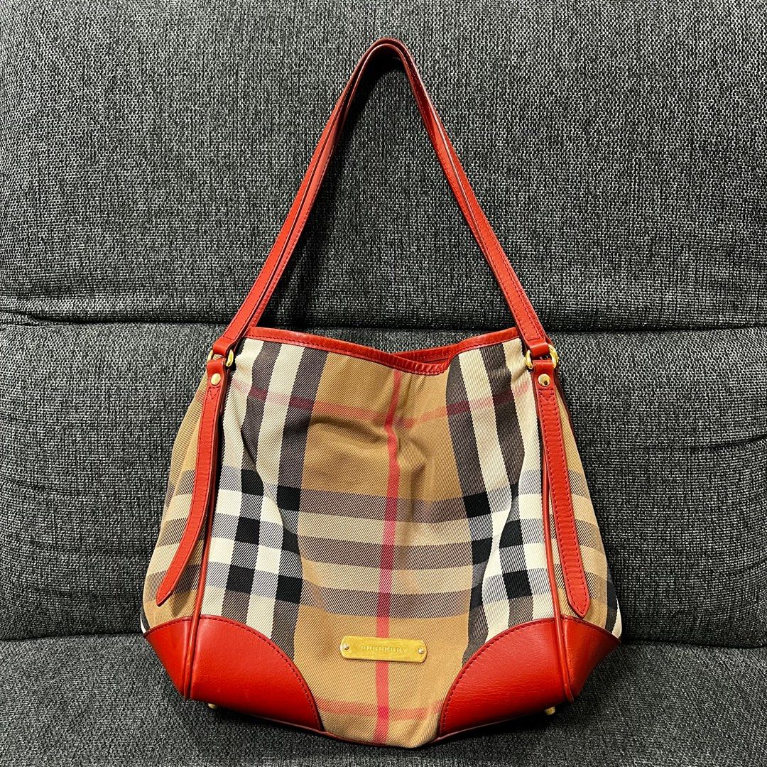 Burberry tote bag orange outlet