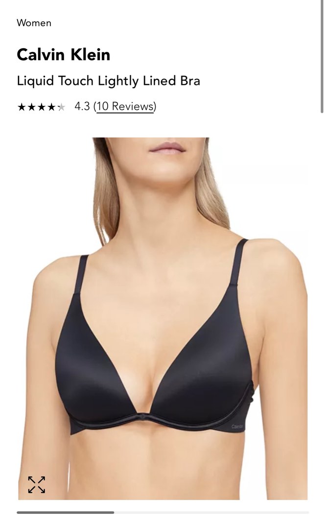 Calvin Klein Liquid Touch Lightly Lined Plunge Bra 32D, Women's Fashion,  New Undergarments & Loungewear on Carousell