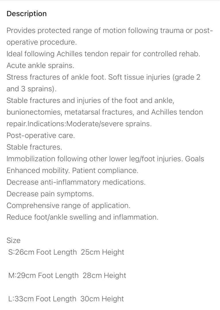 Cam Walker ROM Walker Boot Air Fracture Cast Walking Boots for Foot