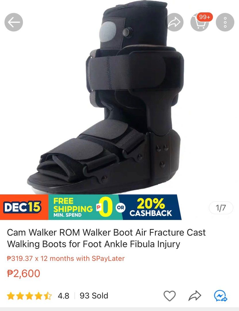 Cam Walker ROM Walker Boot Air Fracture Cast Walking Boots for Foot