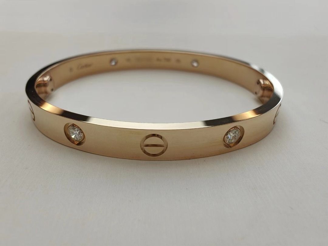 Cartier bracelet clearance 4 diamonds