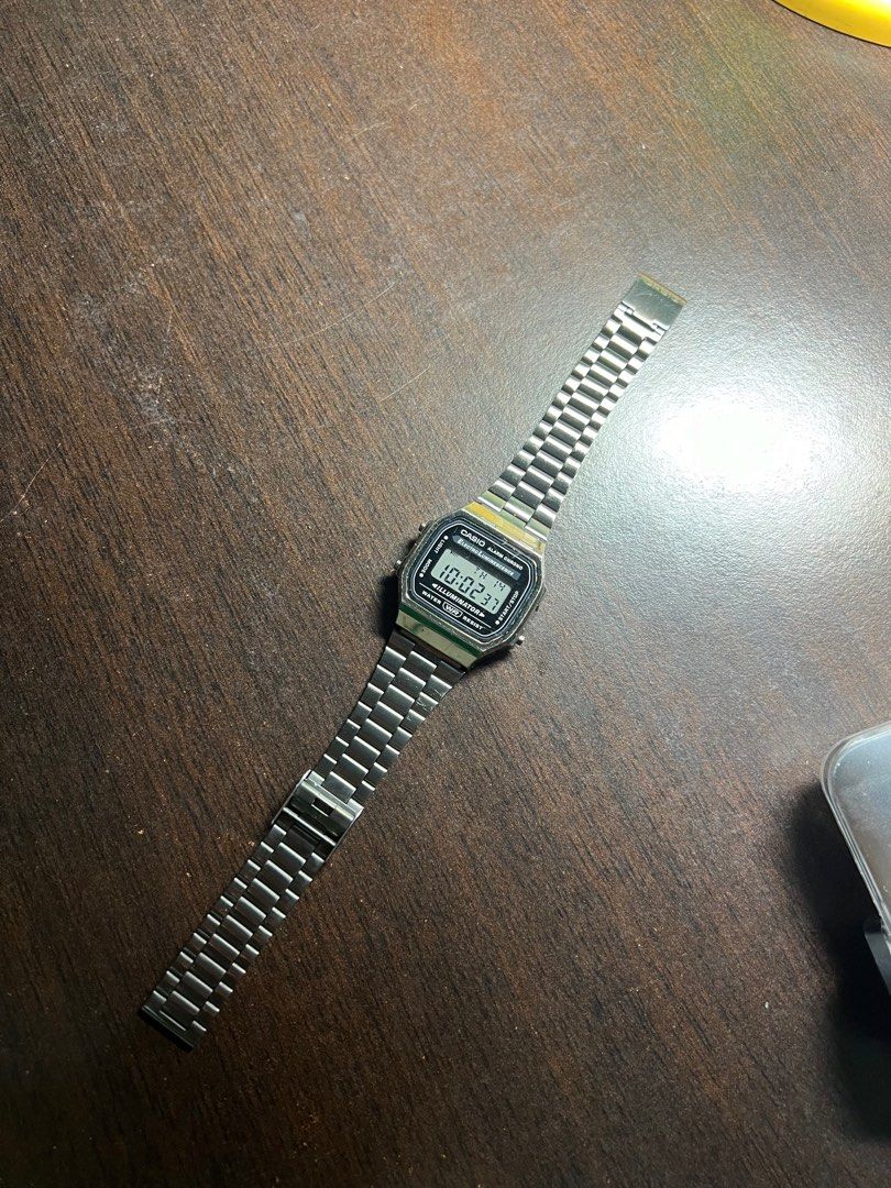 Casio illuminator silver watch outlet