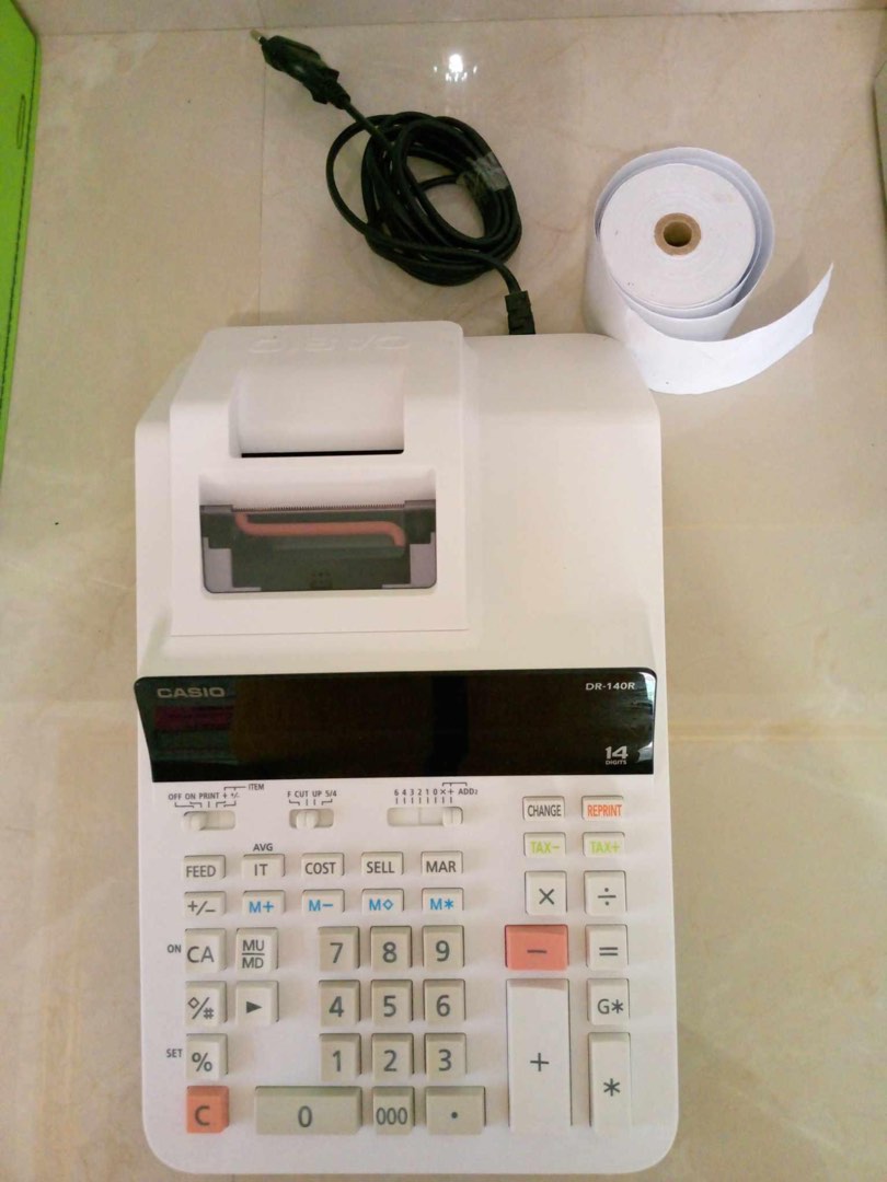 Casio printing calculator computers tech office business