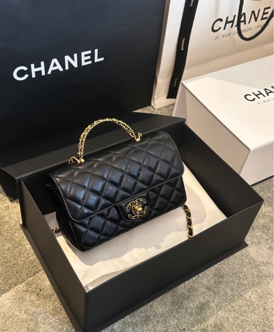 Chanel 24c Mini Top handle, Luxury, Bags & Wallets on Carousell