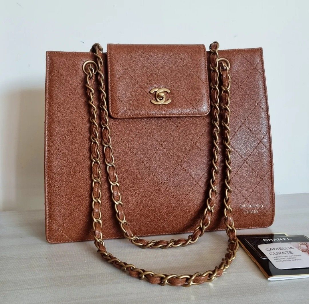 Cognac hot sale chanel bag