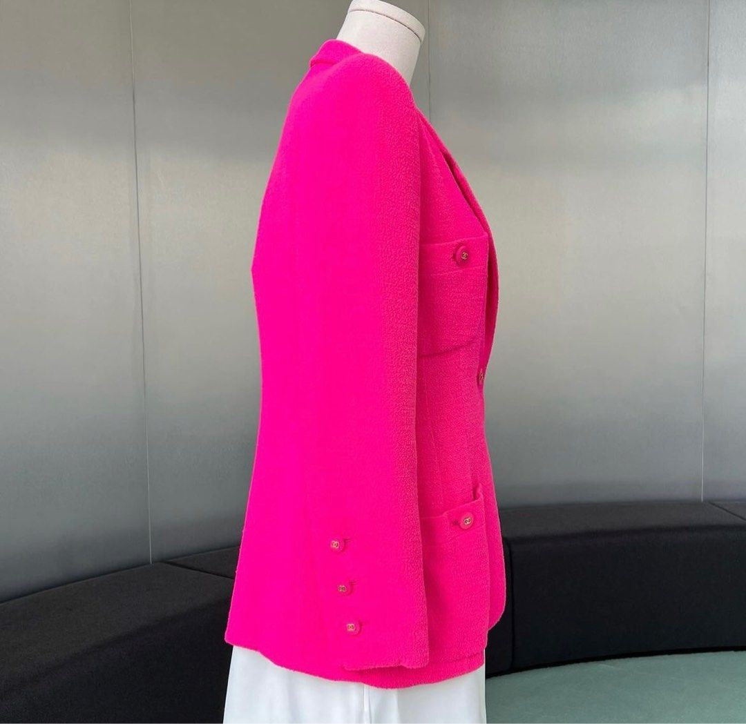 Chanel Vintage CC Jacket Fuchsia pink