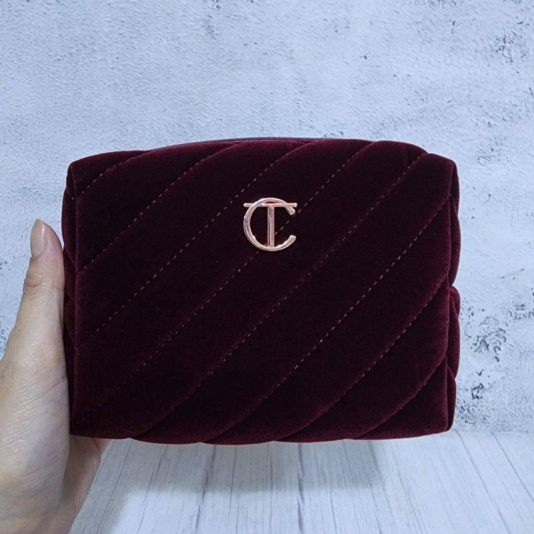 Charlotte Tilbury velvet pouch, Women's Fashion, Bags & Wallets, Purses ...