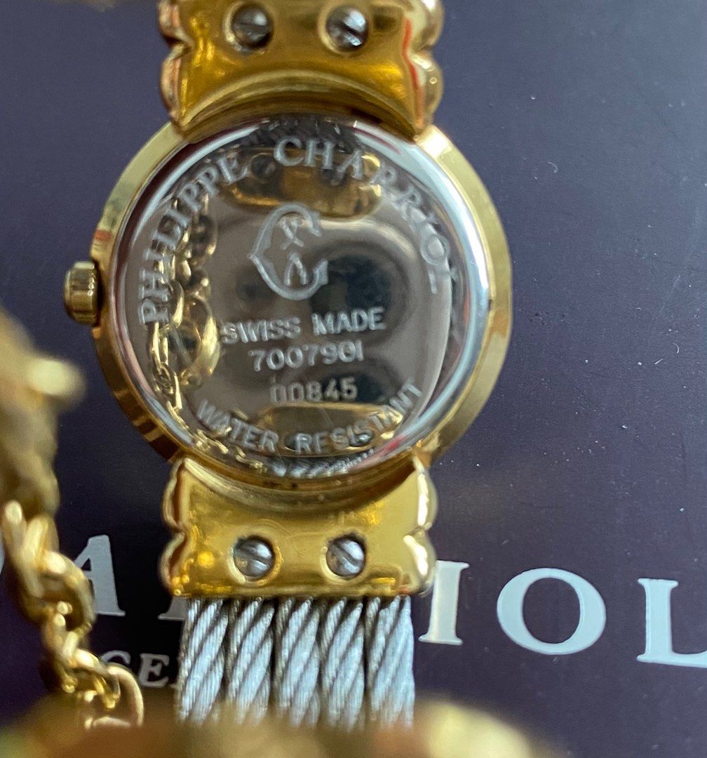 Charriol St. Tropez Two toned Watch (Category: Luxury Watches) located in Bulacan. Submitted by thedeclutteringmom (Listing ID 1271261504, Image 2). Description: Guaranteed original With diamonds Complete with box and papers With scratches on face (pls see pics) Very nice po in actual Small to large wrist size .