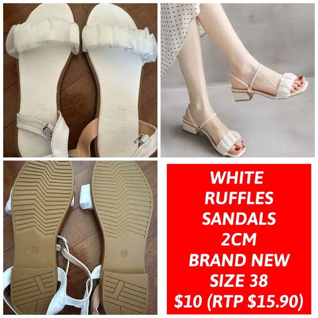 Cheap white clearance sandals