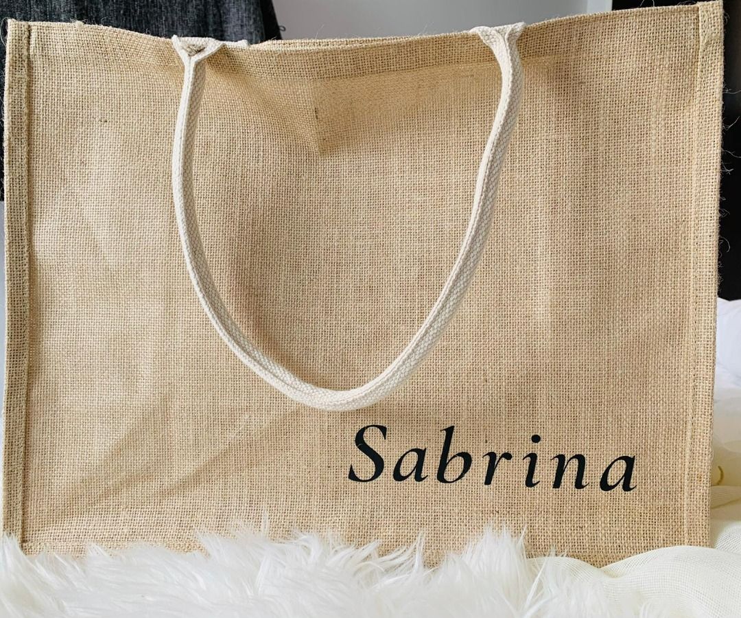 White jute new arrivals bag