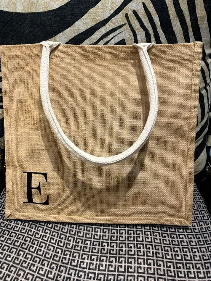 Christmas gifts Personalised Burlap bag Jute bag Tote bag