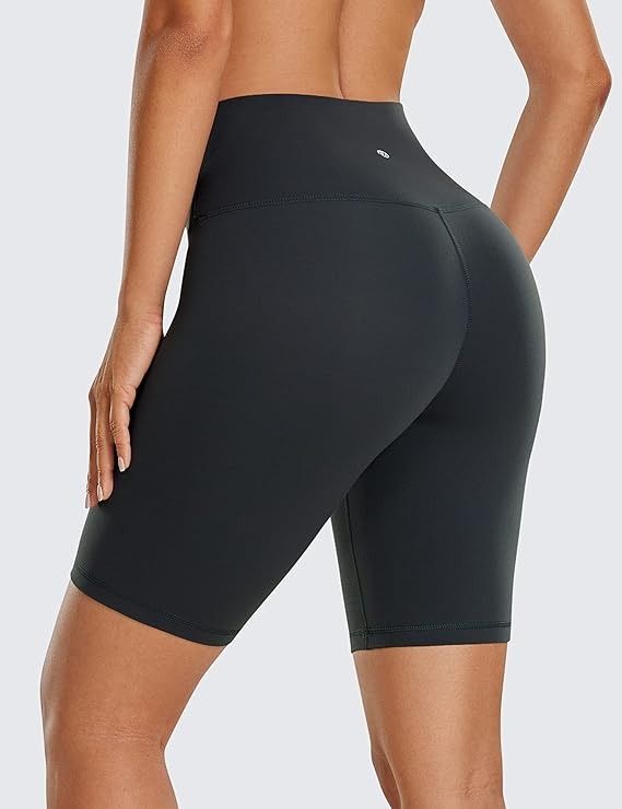 CRZ YOGA Womens Butterluxe Biker Shorts 8 Inches High Waisted