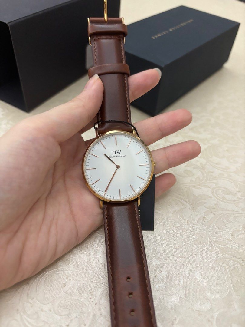 Daniel Wellington Classic St Mawes White 40mm Rose Gold Luxury