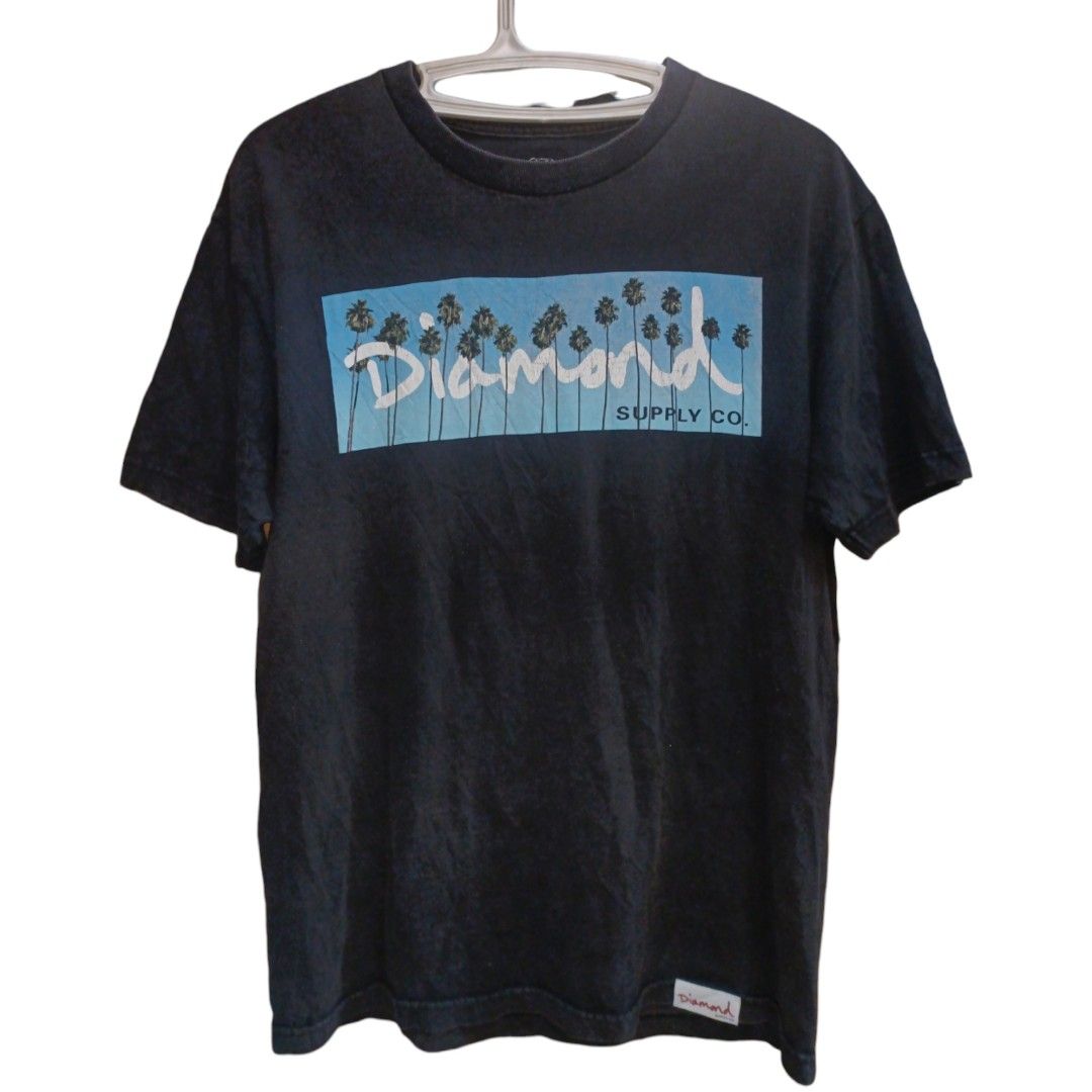 Diamond Supply Co. vintage box logo tee palm tree Men s
