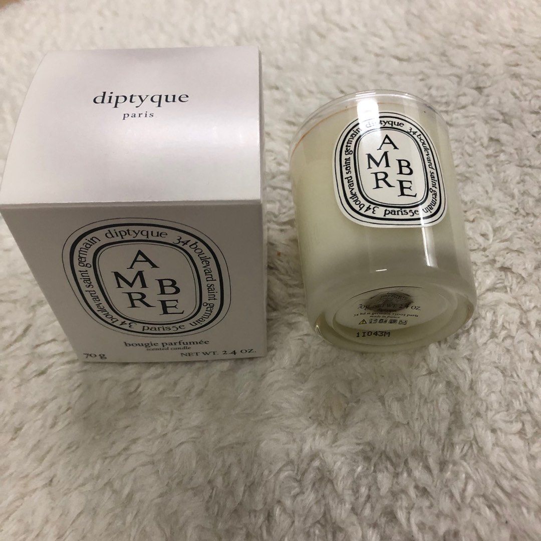 Diptyque Ambre Scented Candle, Beauty & Personal Care, Fragrance ...