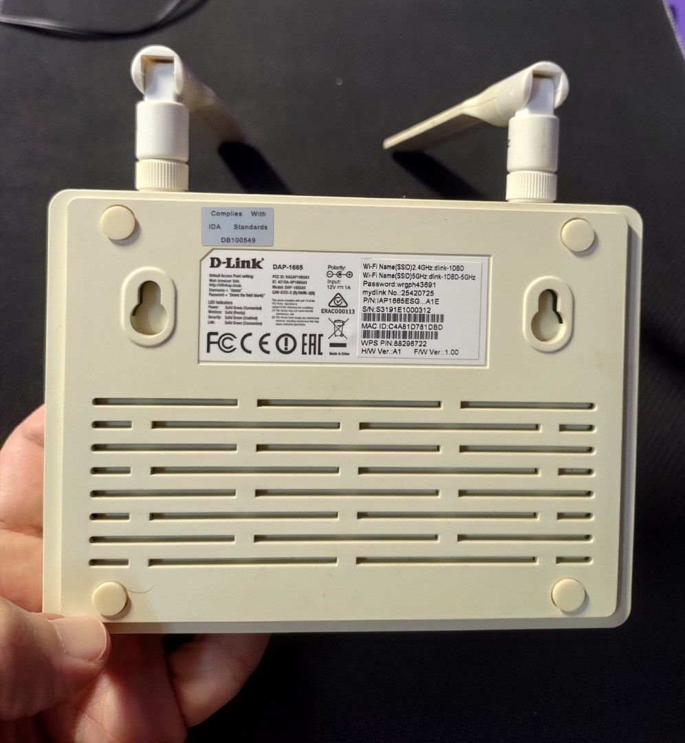 DLink AC1200 Wireless Access Point / Range Extender DAP1665