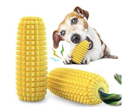 Dog Chew Toys for Aggressive Chewers Indestructible Tough Durable Squeaky Interactive Dog Toys Puppy Teeth Chew Corn Stick Toy for Small Meduium Large Breed CL0463 Pet Supplies Homes Other Pet Accesso...
