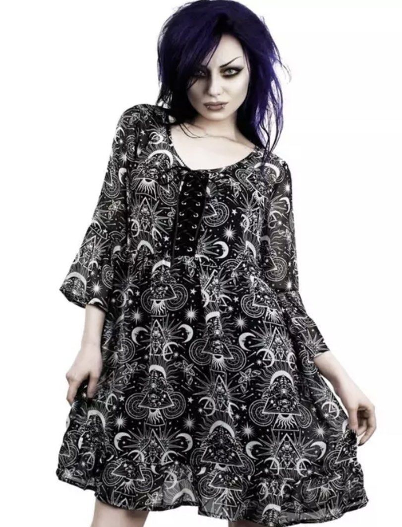 Dollskill Killstar Whimsigoth Babydoll dress soft grunge Women s