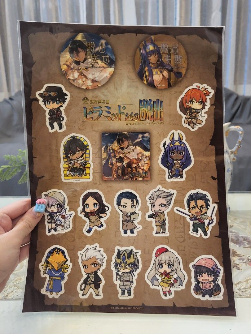 Fate/Grand Order: Escape from the Pyramid Folder & Sticker Bundle ...