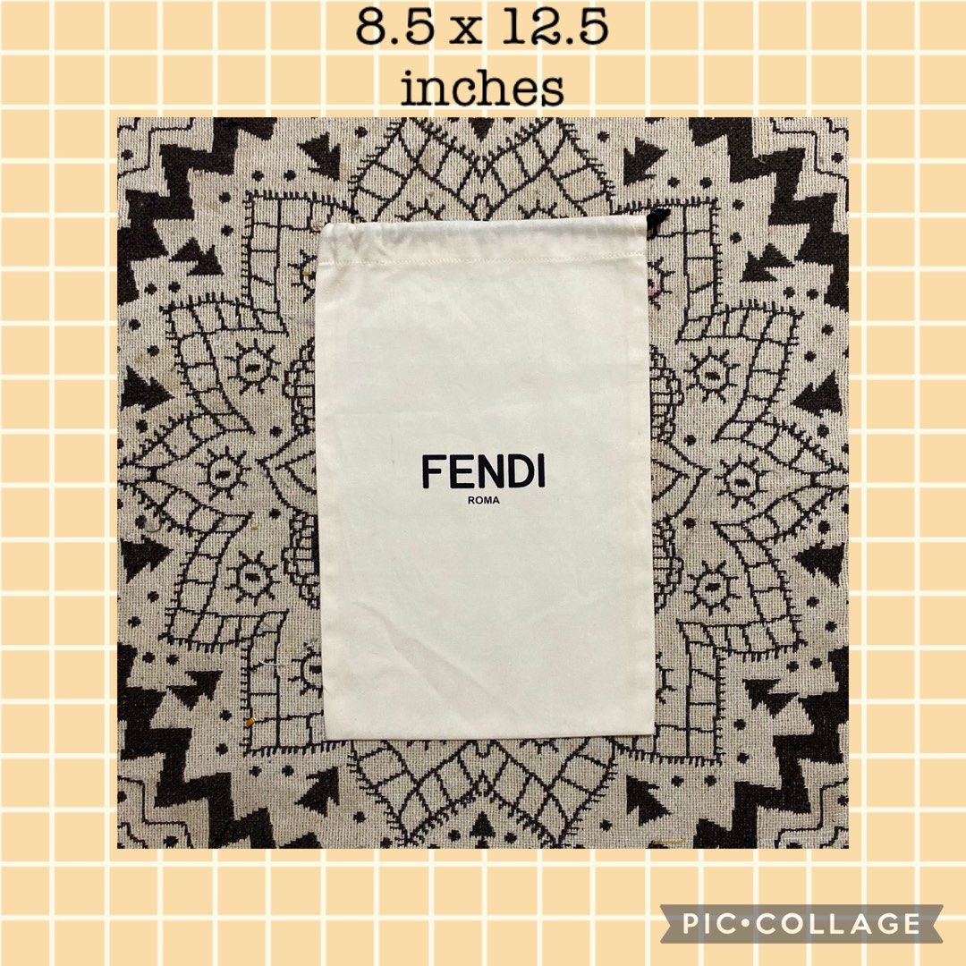 Fendi Dust Bag 8.5x12.5" S (Category: Luxury Bags & Wallets) located in Cagayan de Oro. Submitted by legitdustbagph (Listing ID 1271296727, Image 1). Description: .