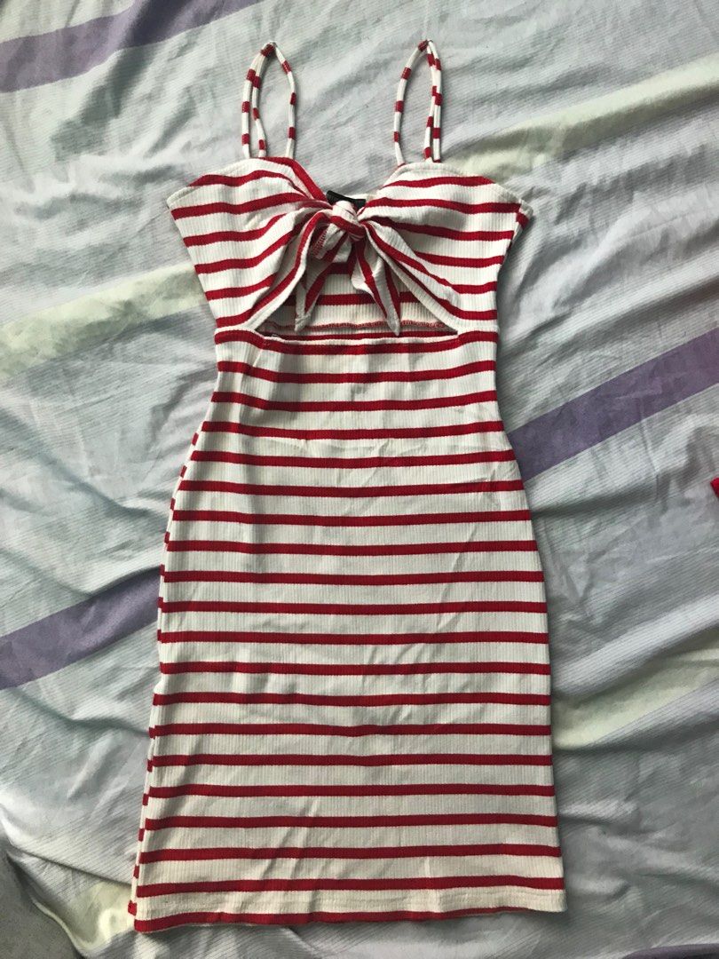 open lace back dress Cami Maxi Dress in Men's Shirting Red Stripe Red Stripe / 14 main image 1