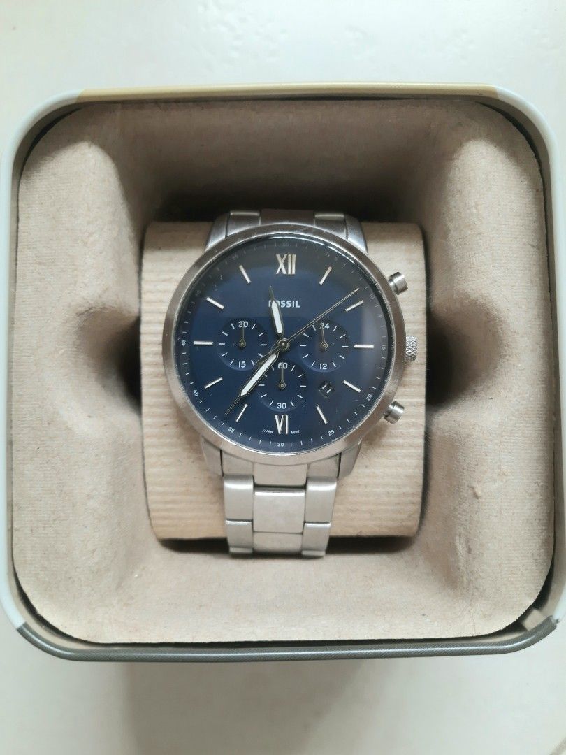 All stainless sale steel fossil watch