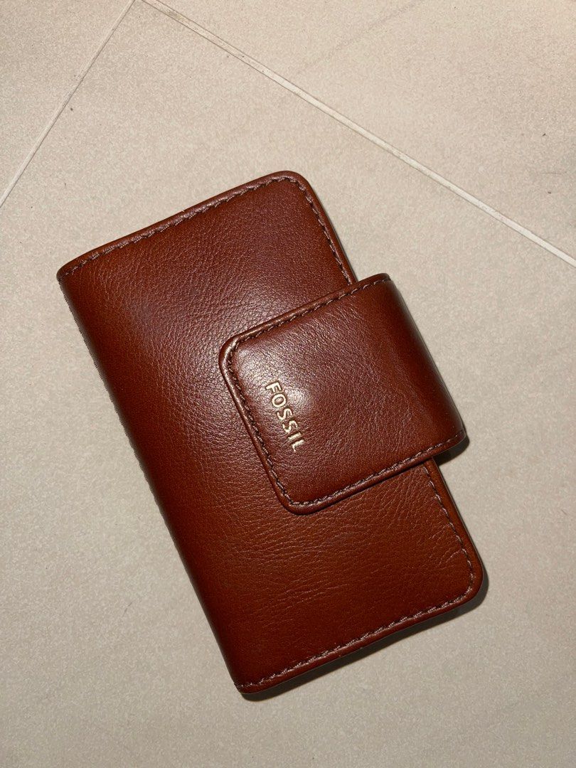 Fossil Male's Andrew Wallet ( ML4391222 ) - Cognac Leather | Shopee Malaysia
