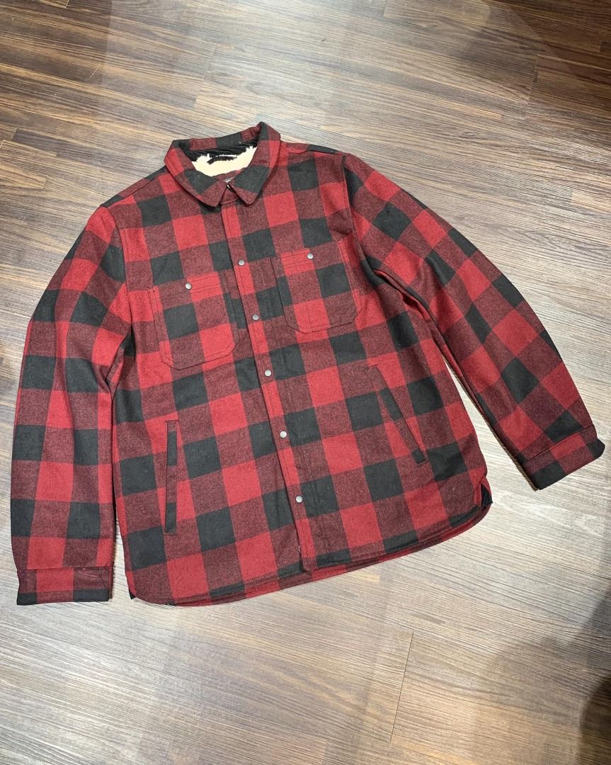 GH Bass Co Men s Wool Lined Shirt Jacket M Men s Fashion Coats
