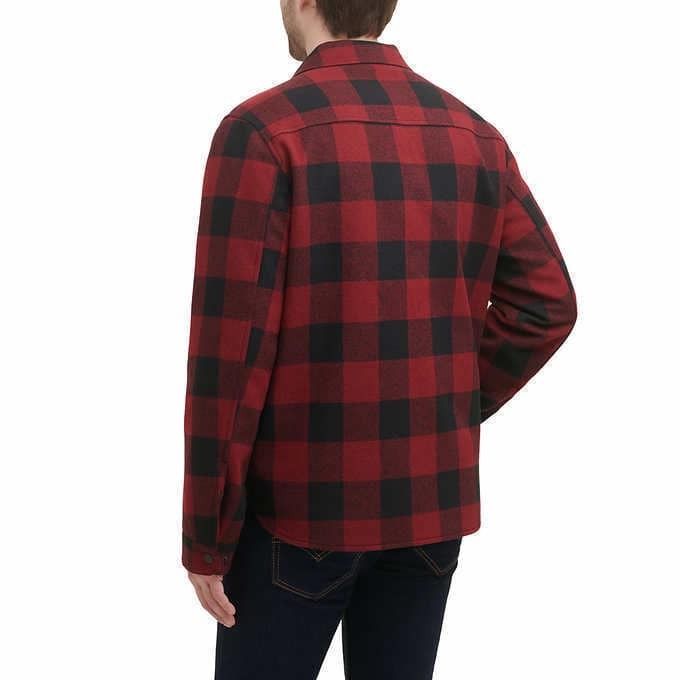 GH Bass Co Men s Wool Lined Shirt Jacket M Men s Fashion Coats