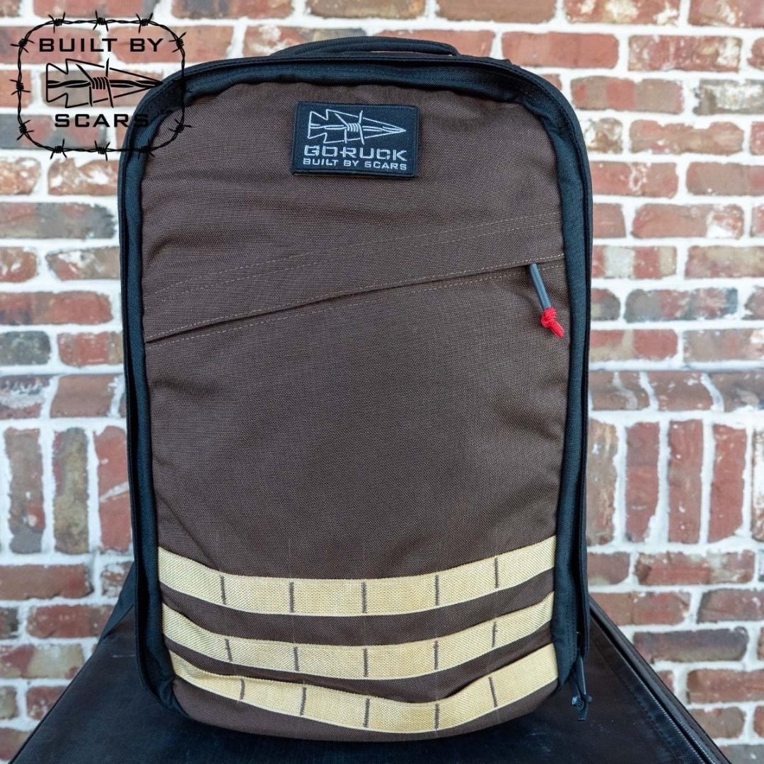 GORUCK GR1 26L Built By SCARS Custom Front Panel Java