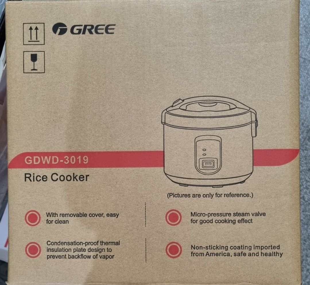 Gree 3L Rice Cooker GDWD3019, TV & Home Appliances, Kitchen Appliances