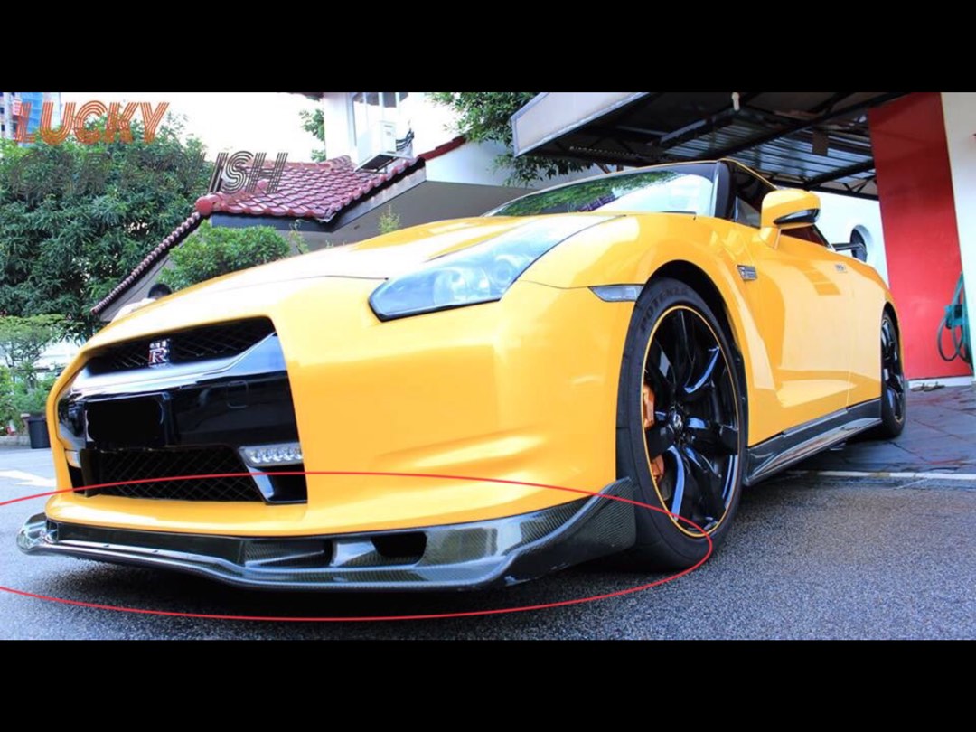 GTR R35 AutoSelect Carbon Fiber Front Lip, Car Accessories, Accessories ...