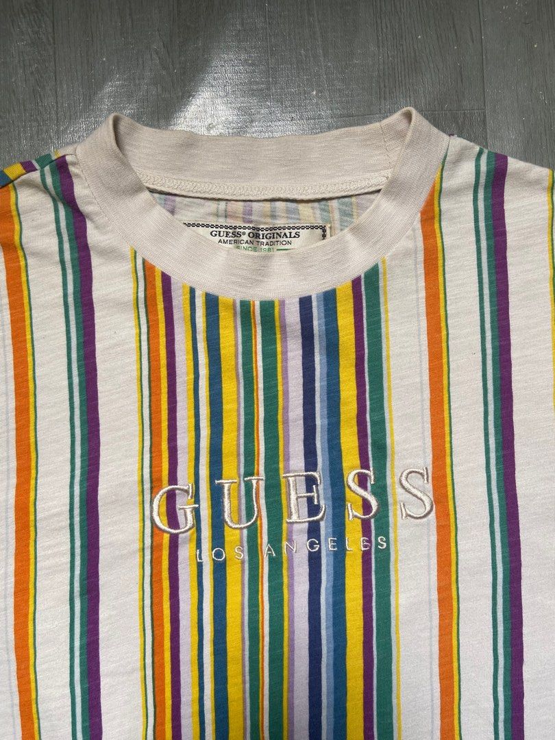 Guess originals riviera striped crew tee outlet