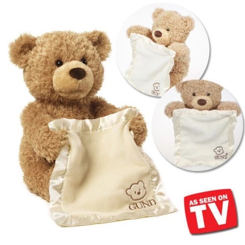 Gund Peek a Boo Teddy Bear Battery operated, Babies & Kids, Infant Playtime  on Carousell