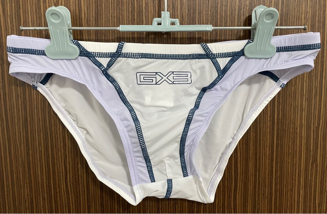GX3 Splash Sheer Bikini Underwear, White x Purple, Men's Fashion ...