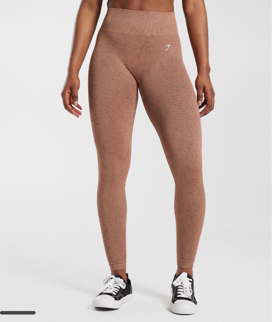 Gymshark Pocket Leggings - Camo Brown