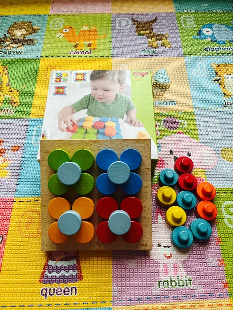 Haba Wooden Peg Ons Game Babies