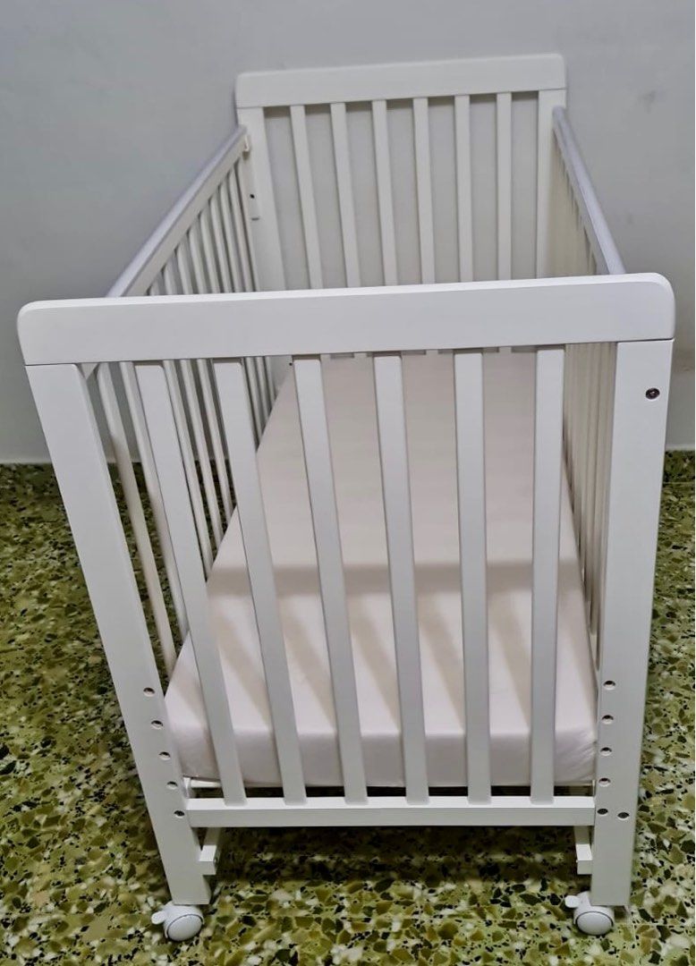 Happy Cot 5in1 Convertible Baby Cot Dropside Mechanism, Babies