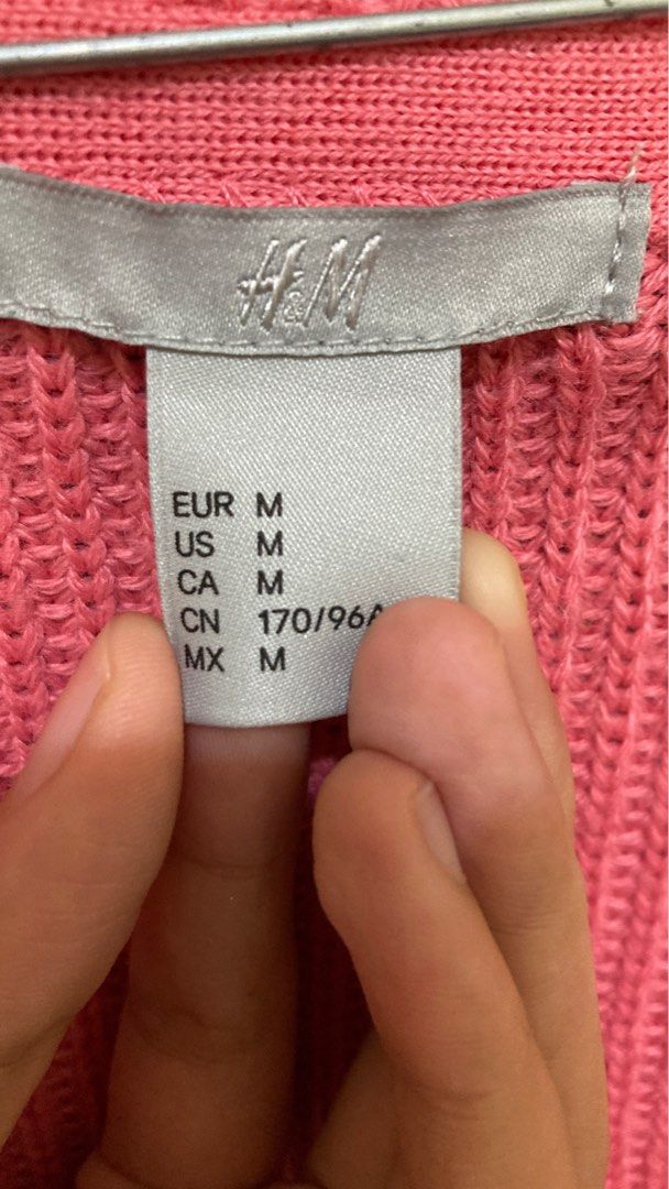 H M Sweater rajut lengan panjang ukuran M Fesyen Wanita Pakaian