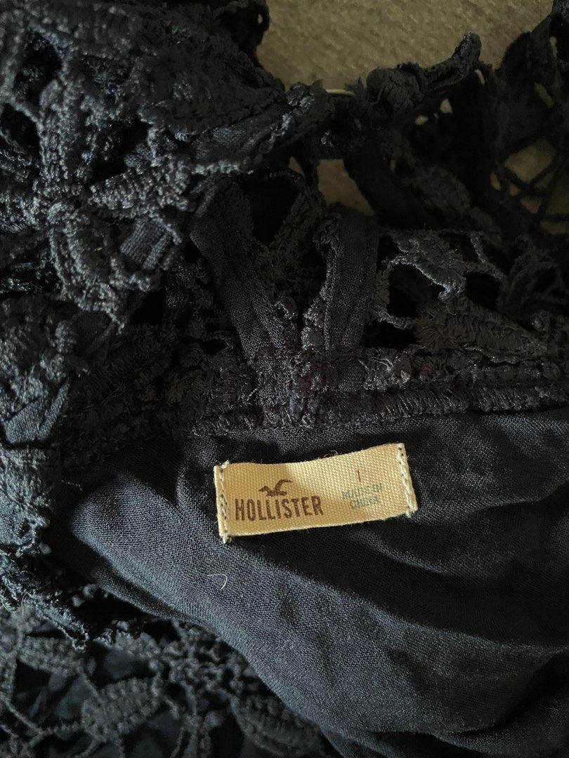 Hollister navy lace dress sales