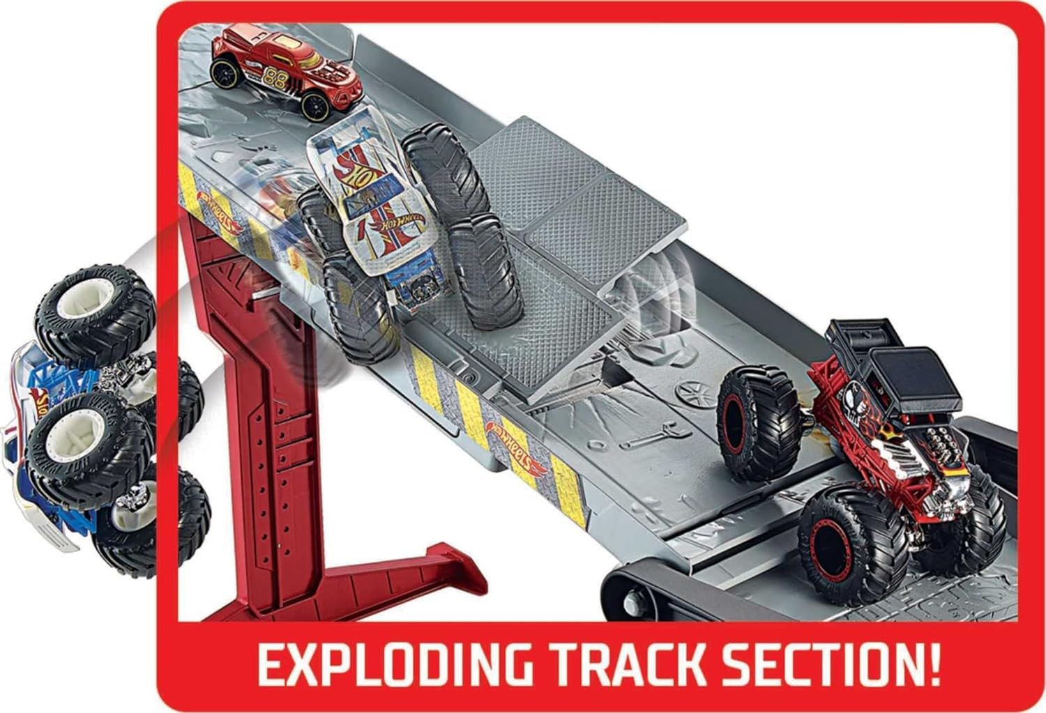 Hot Wheels GFR15 MONSTER TRUCKS DOWNHILL RACE GO Play Set