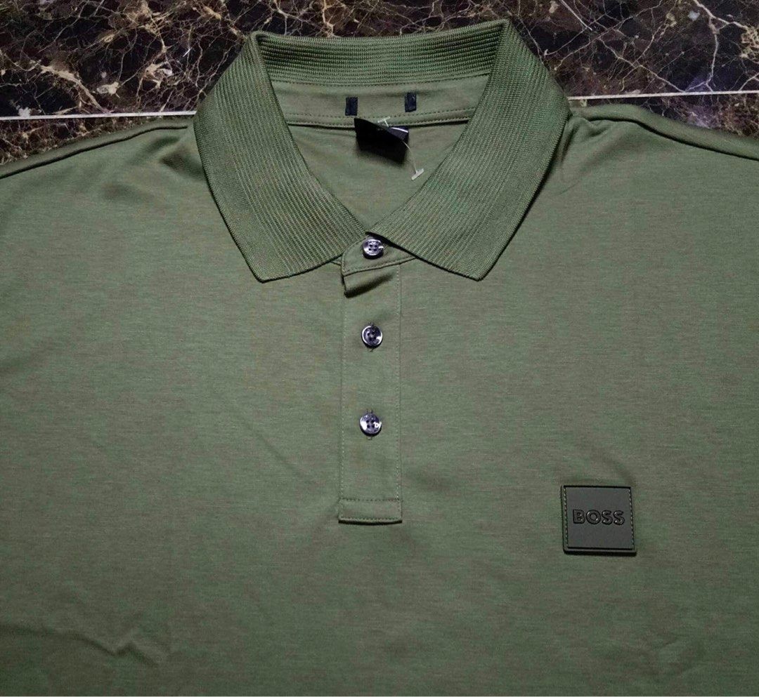Boss green top long sleeve polo
